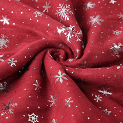 Thermal Snowflakes Polyester Scarf - Trendsi