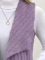 Cozy Fleece Open Front Vest Coat - Trendsi - Flyclothing LLC