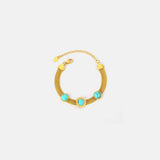 Turquoise Titanium Steel Bracelet - Trendsi - Flyclothing LLC