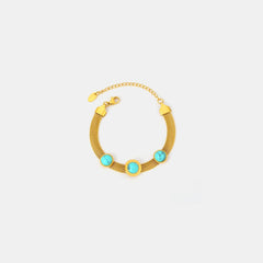 Turquoise Titanium Steel Bracelet - Trendsi