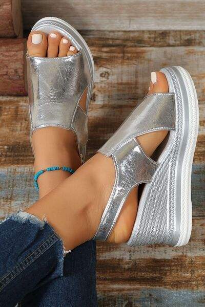 Peep Toe High Heel Sandals - Trendsi - Flyclothing LLC