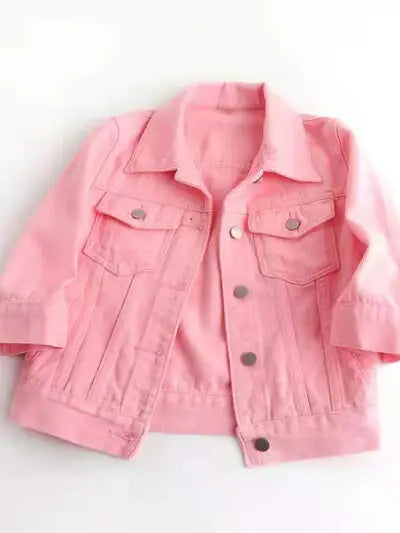 Full Size Cropped Denim Jacket Plus Size - Trendsi - Flyclothing LLC