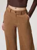 Wide Leg Pants with Pockets - Trendsi