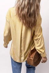 Striped Button Up Long Sleeve Shirt - Trendsi - Flyclothing LLC