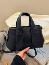Textured Faux Leather Crossbody Bag - Trendsi - Flyclothing LLC
