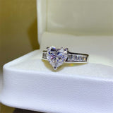 3 Carat Moissanite 925 Sterling Silver Ring - Trendsi