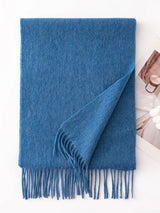 Solid Color Fringe Scarf - Trendsi - Flyclothing LLC
