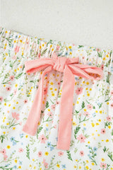 Printed Button Up Short Sleeve Top and Shorts Lounge Set - Trendsi - Flyclothing LLC