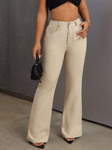 Bootcut Jeans with Pockets - Trendsi - Flyclothing LLC