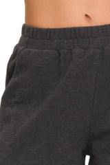 Zenana Cotton Slub Short Pants - Trendsi - Flyclothing LLC