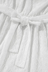 Lace Sleeveless Tied Waist Mini Dress - Trendsi - Flyclothing LLC