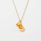 Stainless Steel Water Drop Shape Pendant Necklace - Trendsi - Flyclothing LLC