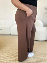 Basic Bae Full Size Smocked Wide Waistband Wide Leg Pants - ShopBasicbae - Flyclothing LLC