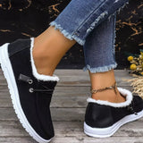 Faux Fur Lined Slip-Ons - Trendsi - Flyclothing LLC