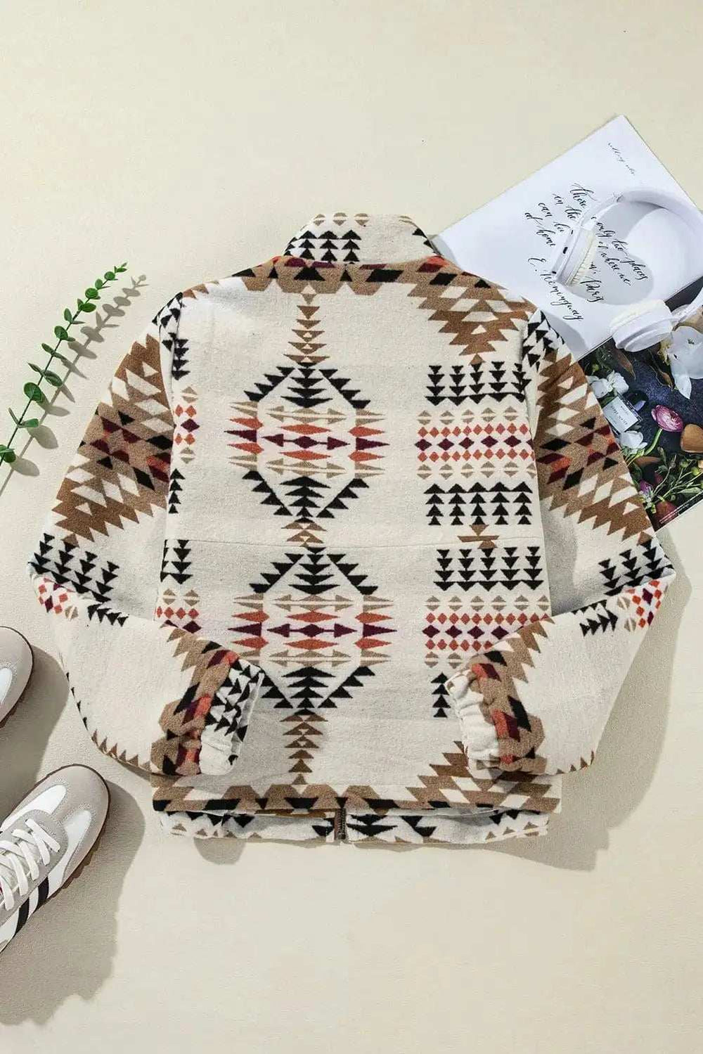 Zip Up Mock Neck Jacket - Trendsi - Flyclothing LLC