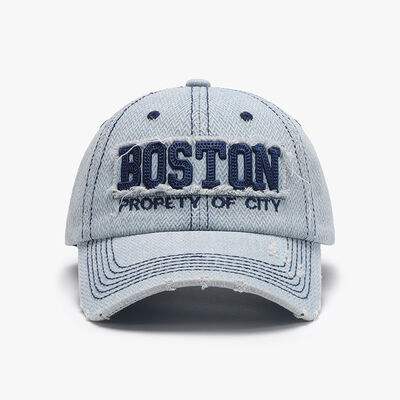 Letter Adjustable Cotton Baseball Cap - Trendsi - Flyclothing LLC