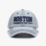 Letter Adjustable Cotton Baseball Cap - Trendsi - Flyclothing LLC