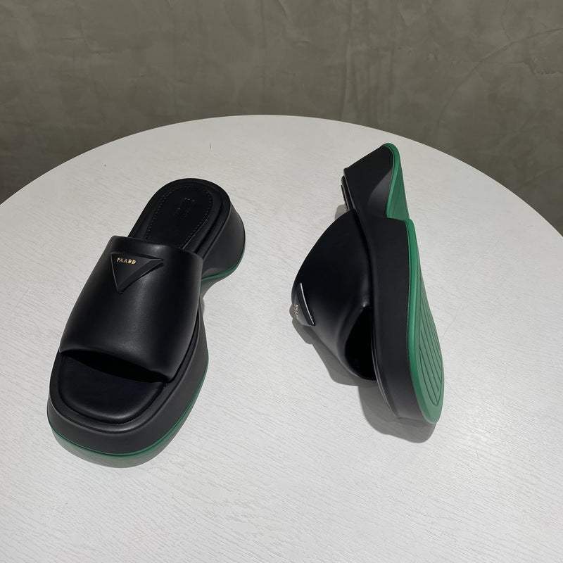 PU Leather Platform Sandals - Trendsi - Flyclothing LLC