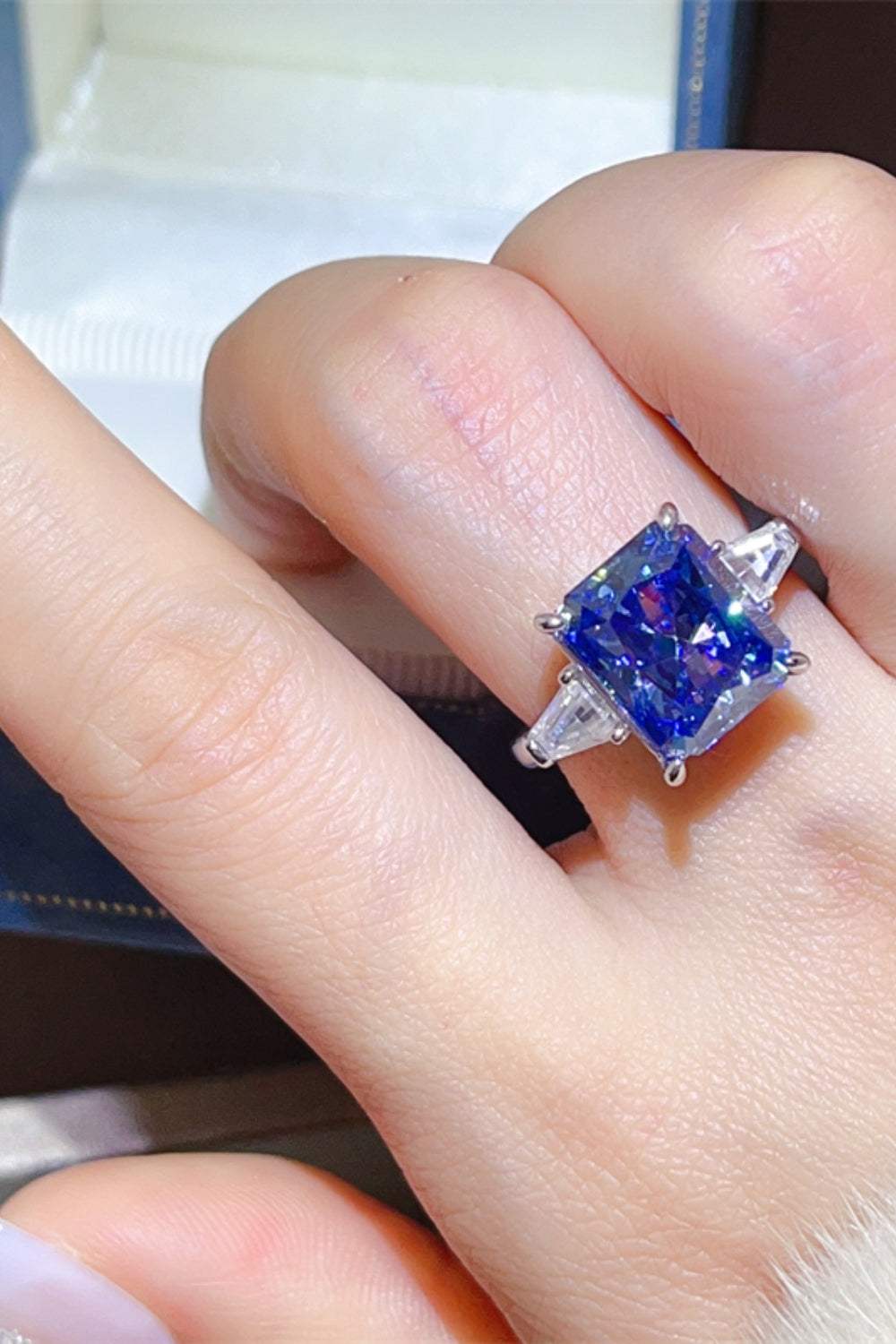 5 Carat Moissanite 925 Sterling Silver Ring - Trendsi - Flyclothing LLC
