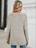 Round Neck Long Sleeve T-Shirt - Trendsi
