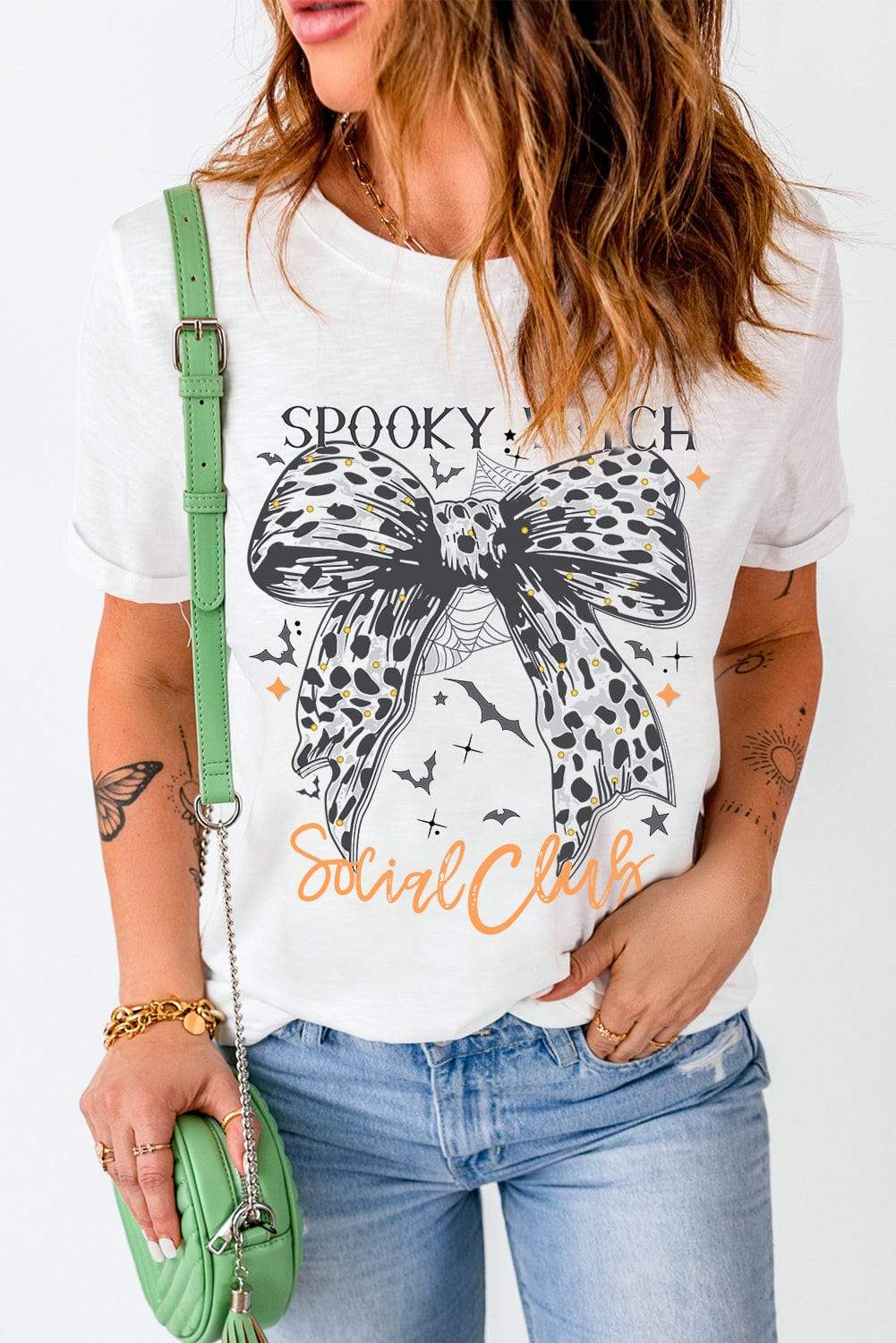 Graphic Round Neck Short Sleeve T-Shirt - Trendsi - Flyclothing LLC