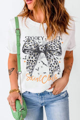 Graphic Round Neck Short Sleeve T-Shirt - Trendsi - Flyclothing LLC