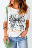 Graphic Round Neck Short Sleeve T-Shirt - Trendsi - Flyclothing LLC