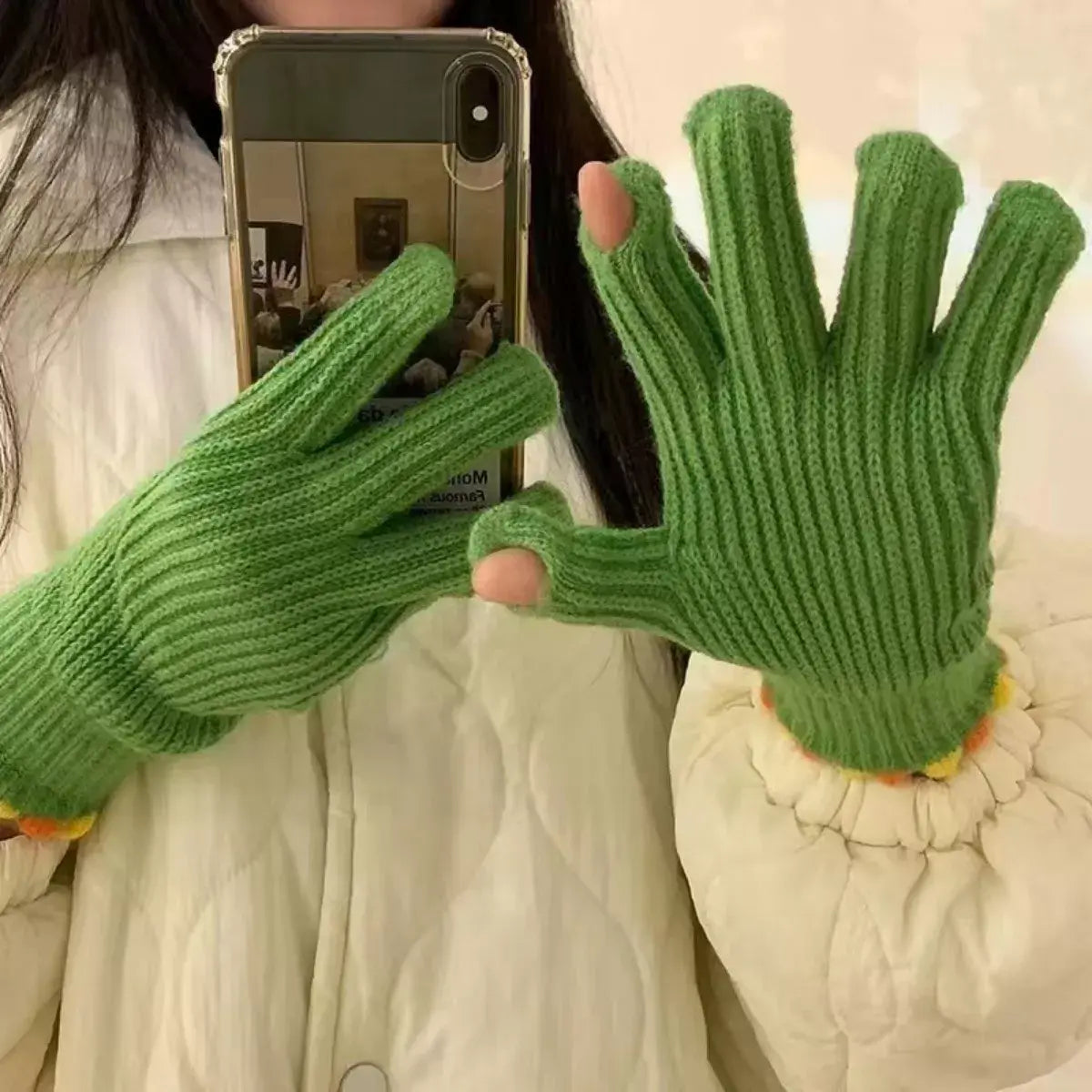 Lightweight Knitted Gloves - Trendsi - Flyclothing LLC