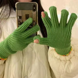 Lightweight Knitted Gloves - Trendsi - Flyclothing LLC