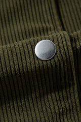 Contrast Baseball Collar Snap Down Long Sleeve Jacket - Trendsi - Flyclothing LLC