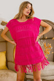 BiBi Fringed Hem Knit Top - Trendsi - Flyclothing LLC