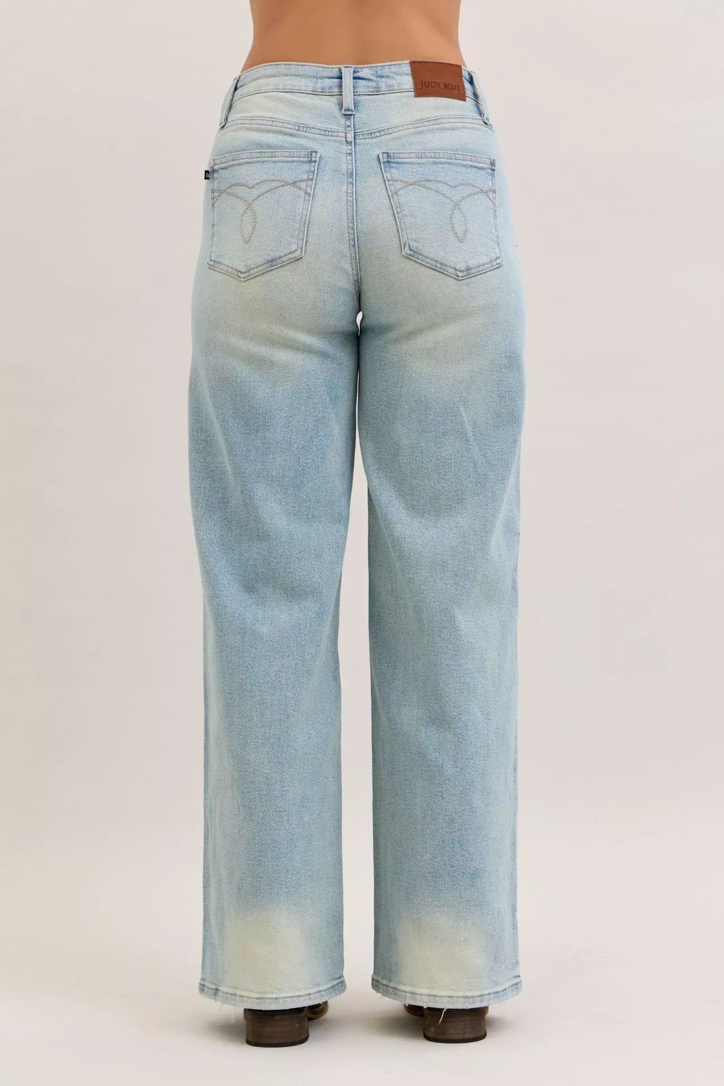 Judy Blue High Waist Column Straight Jeans - Trendsi - Flyclothing LLC