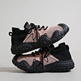 Contrast Mesh Platform Athletic - Trendsi
