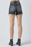RISEN Full Size High Rise Distressed Denim Shorts - Trendsi - Flyclothing LLC