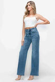bytos Full Size High Rise Wide Leg Jeans with Pockets - Trendsi - Flyclothing LLC