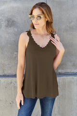 Basic Bae Full Size Lace Detail V-Neck Cutout Cami - ShopBasicbae - Flyclothing LLC