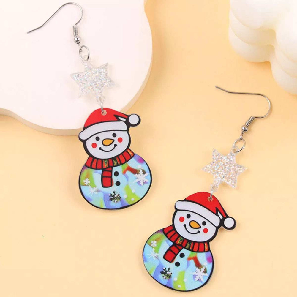 Christmas Theme Drop Earrings - Trendsi - Flyclothing LLC
