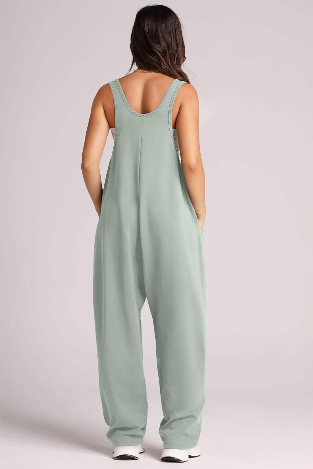Wide Strap Jumpsuit with Pockets - Trendsi - Flyclothing LLC