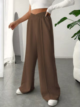 Wide Leg High Waist Pants - Trendsi - Flyclothing LLC