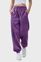 Elastic Waist Joggers with Pockets - Trendsi - Flyclothing LLC