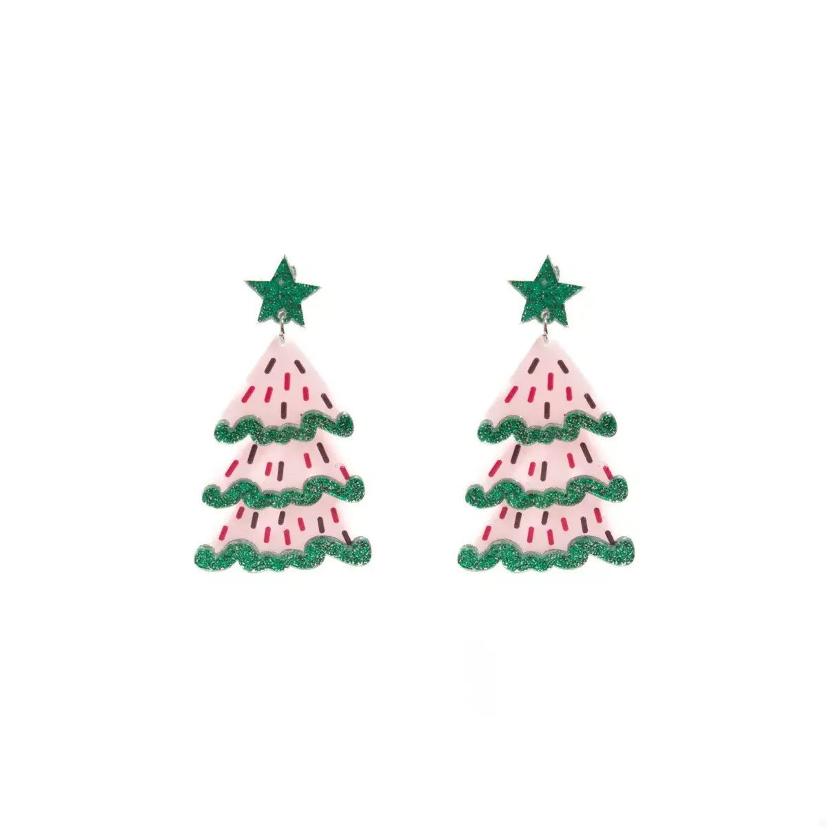 Christmas Tree Dangle Earrings - Trendsi - Flyclothing LLC