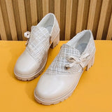 Round Toe Block Heels Boots - Trendsi - Flyclothing LLC