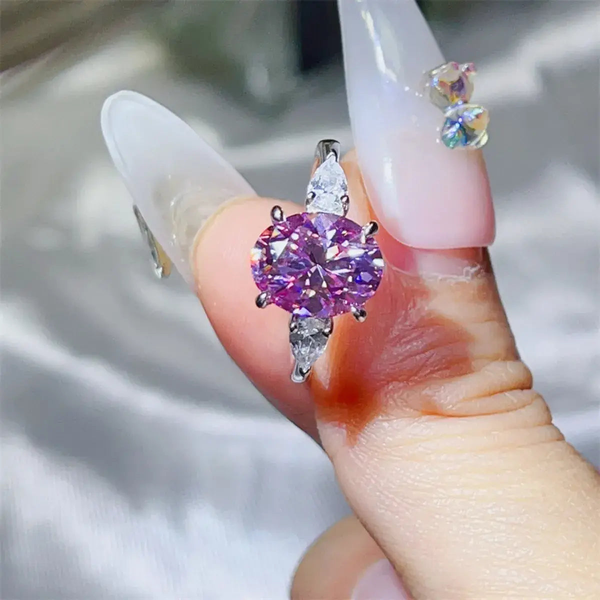3 Carat Moissanite 925 Sterling Silver Ring - Trendsi - Flyclothing LLC