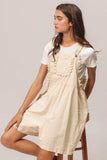 BiBi Back Patch Pocket Lace Trim Rompers - Trendsi - Flyclothing LLC
