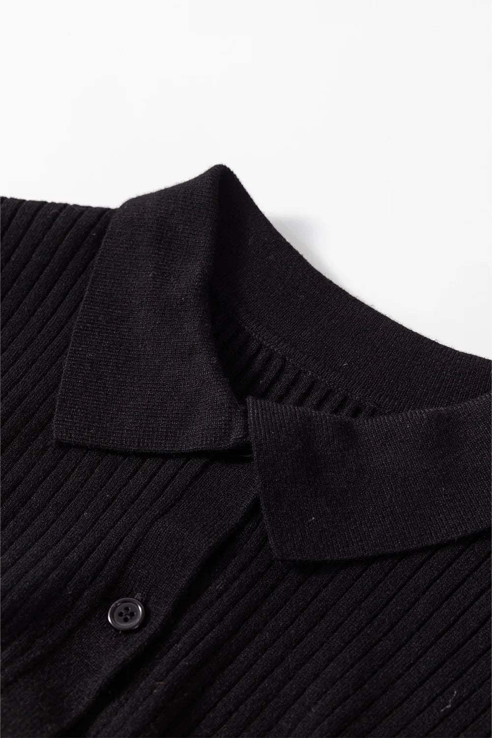 Button Up Collared Neck Cardigan - Trendsi - Flyclothing LLC