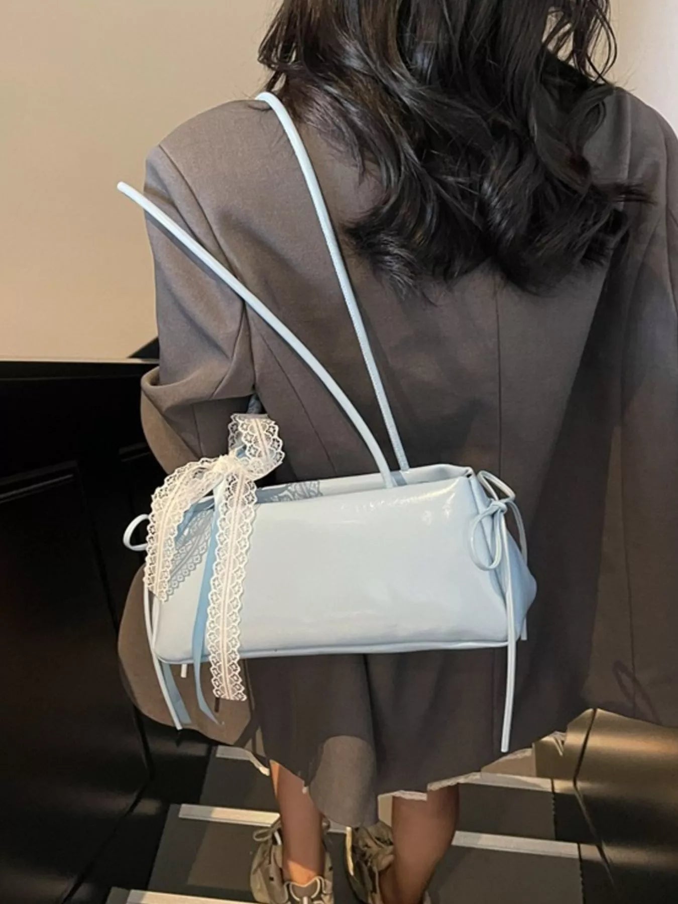 PU Leather Shoulder Bag - Trendsi - Flyclothing LLC
