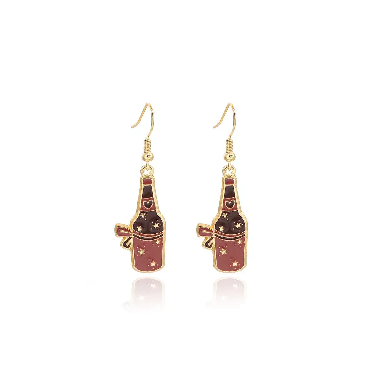 Cowboy Hat & Bottle Dangle Earrings - Trendsi - Flyclothing LLC