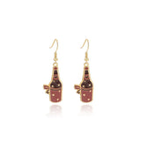 Cowboy Hat & Bottle Dangle Earrings - Trendsi - Flyclothing LLC