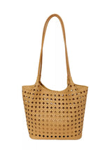 Woven Leather Shoulder Bag - Trendsi - Flyclothing LLC