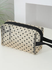 4- Piece Heart Polyester Storage Bag - Trendsi